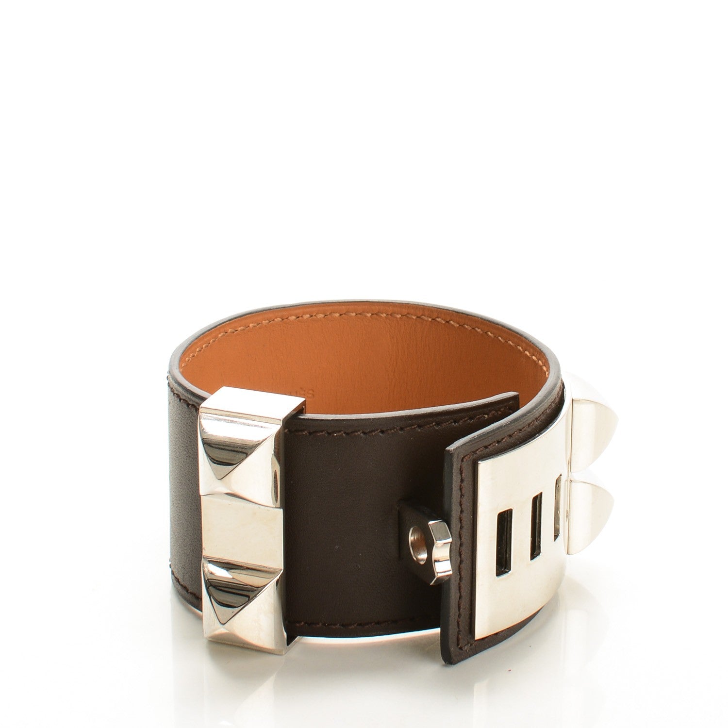 Hermes Chamonix Collier De Chien CDC Bracelet S Chocolate 3 of 7