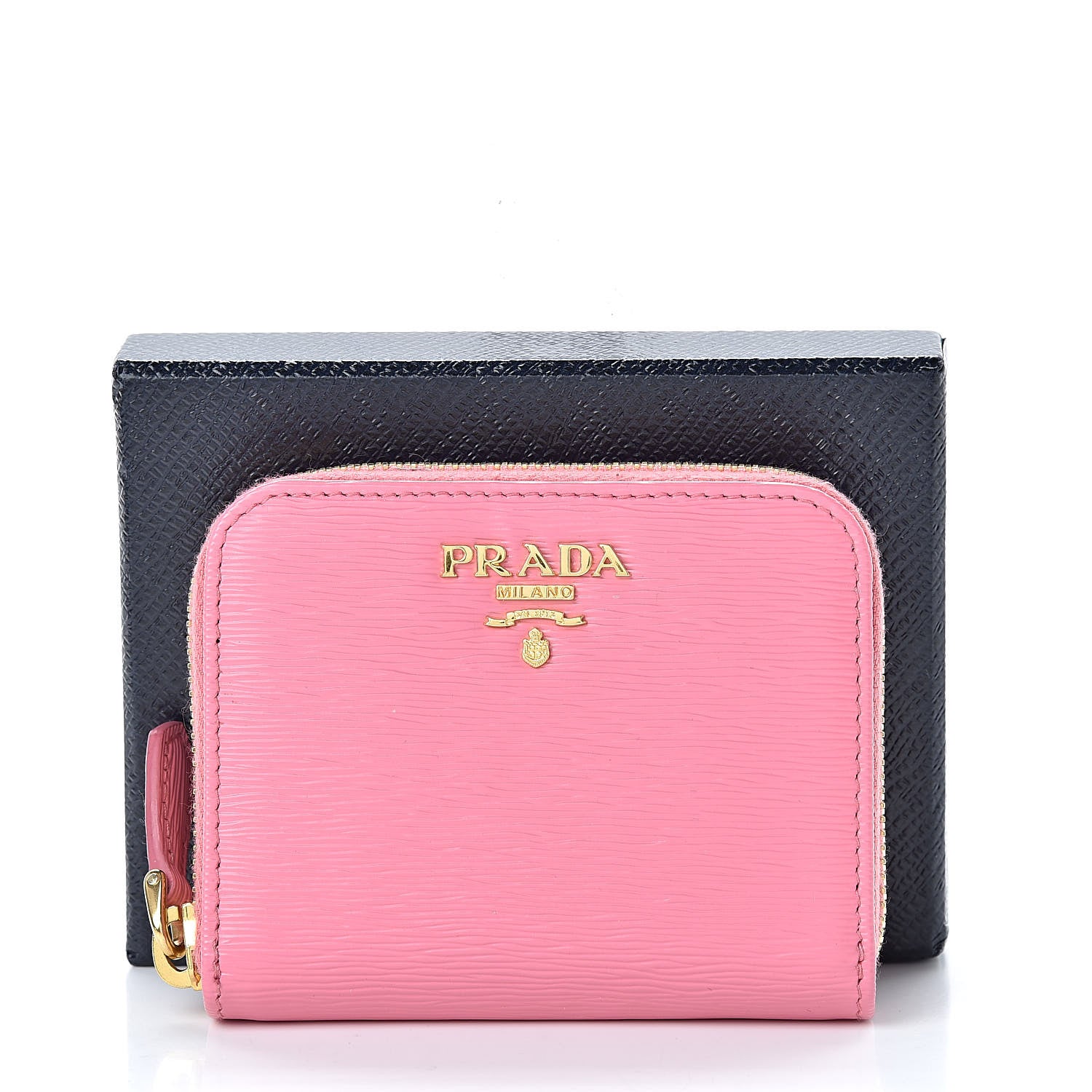 Prada Vitello Move Metal Coin Purse Geranio 8 of 8