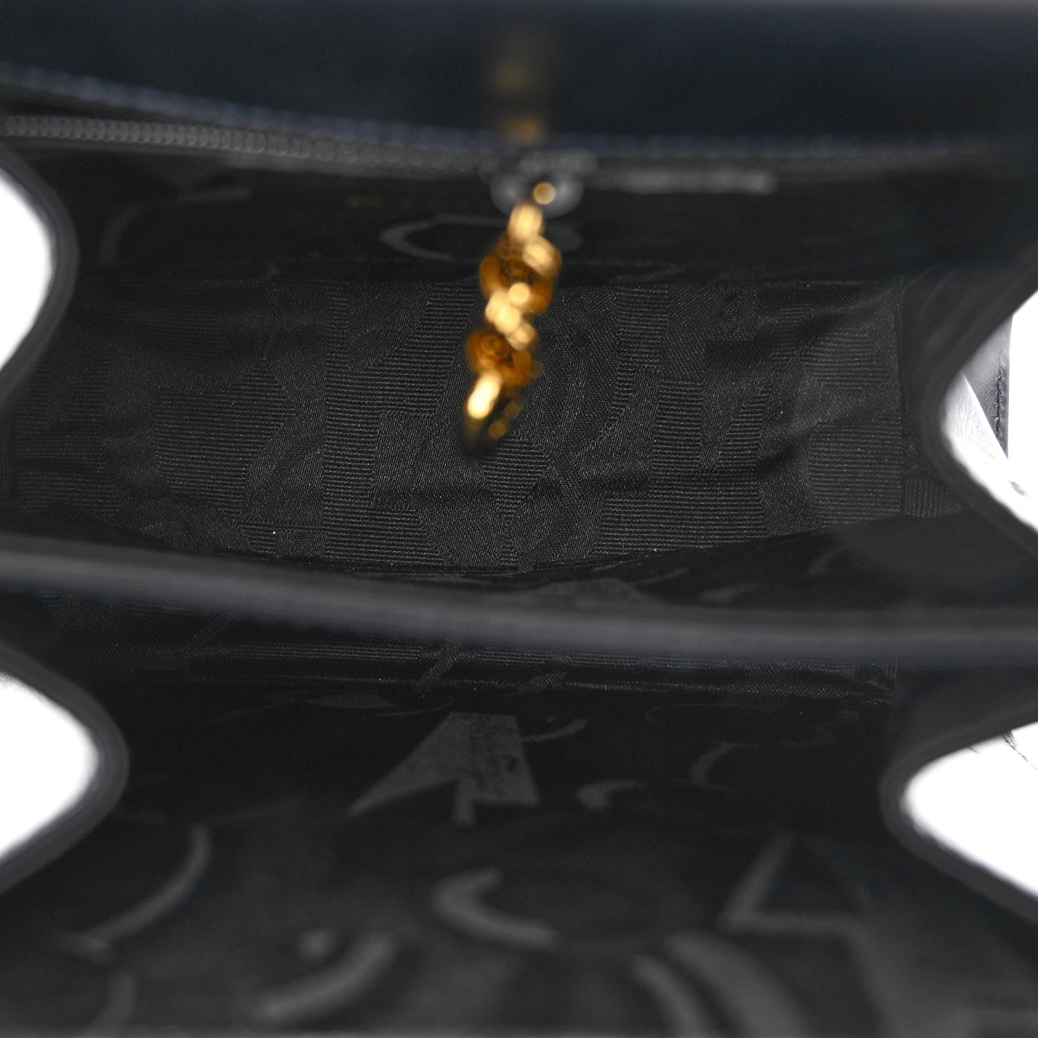 Salvatore Ferragamo Brushed Off Calfskin Small Iconic Top Handle Bag Navy 5 of 10