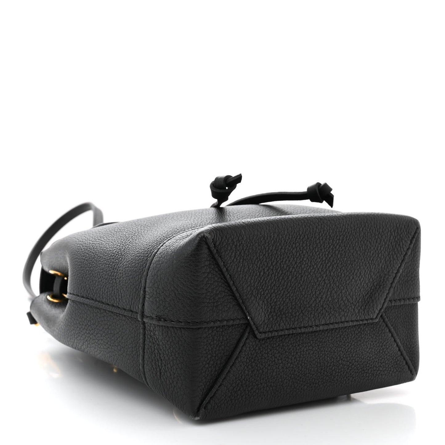 Calfskin Lockme Mini Backpack Black
