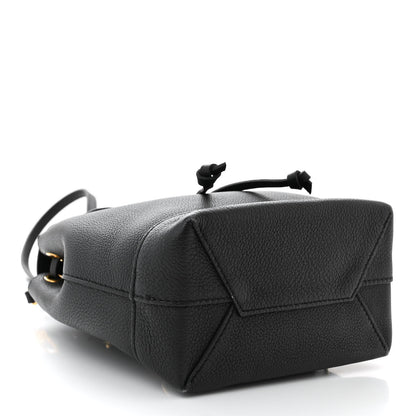 Louis Vuitton Calfskin Lockme Mini Backpack Black 4 of 10