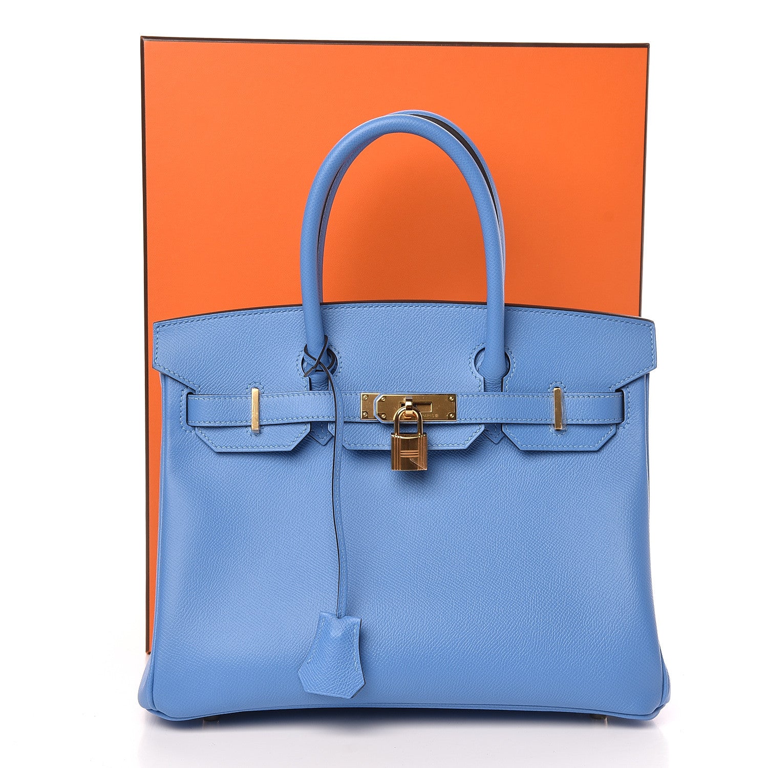 Hermes Epsom Birkin 30 Bleu Paradis 33 of 33