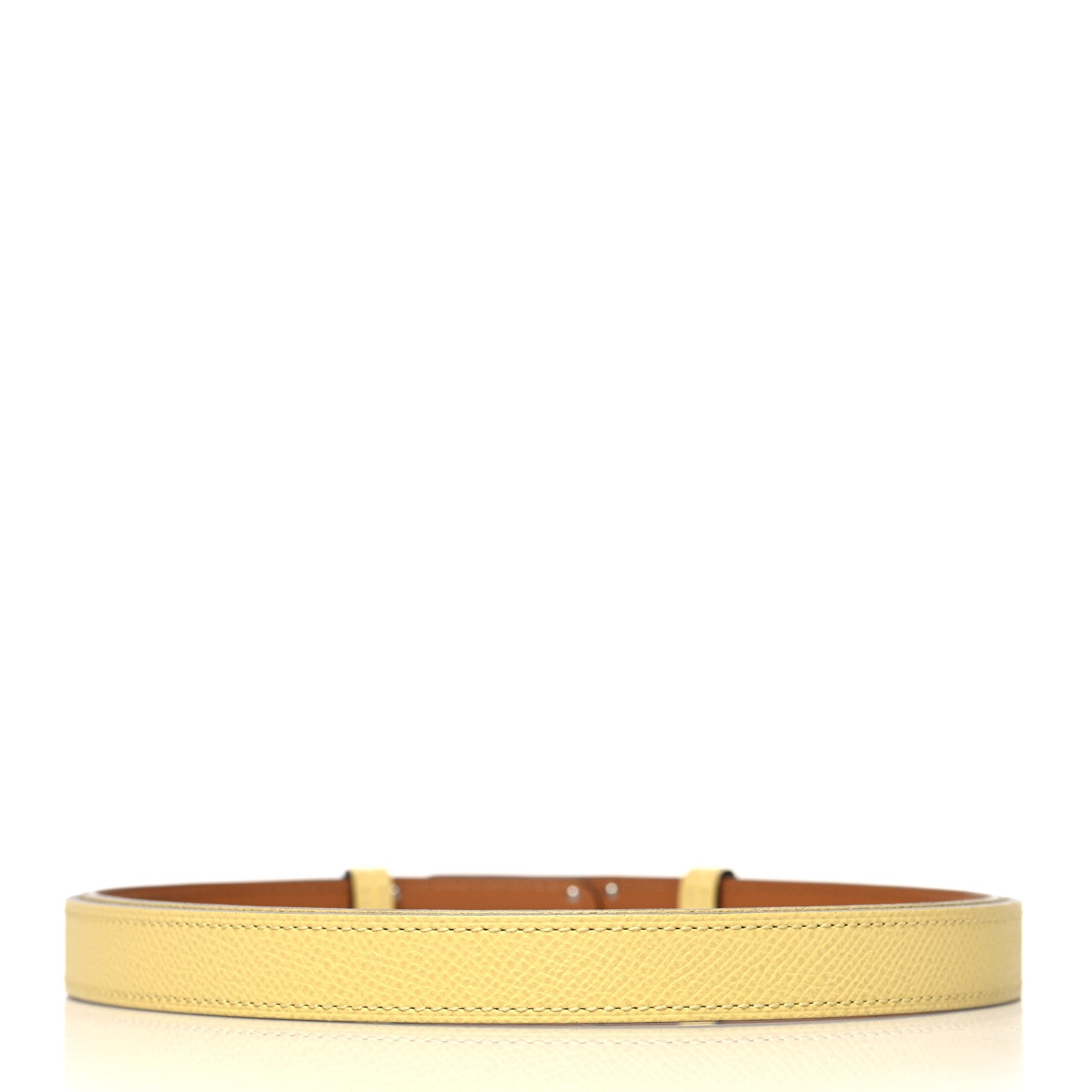 Hermes Epsom Kelly Belt Jaune Poussin 2 of 3