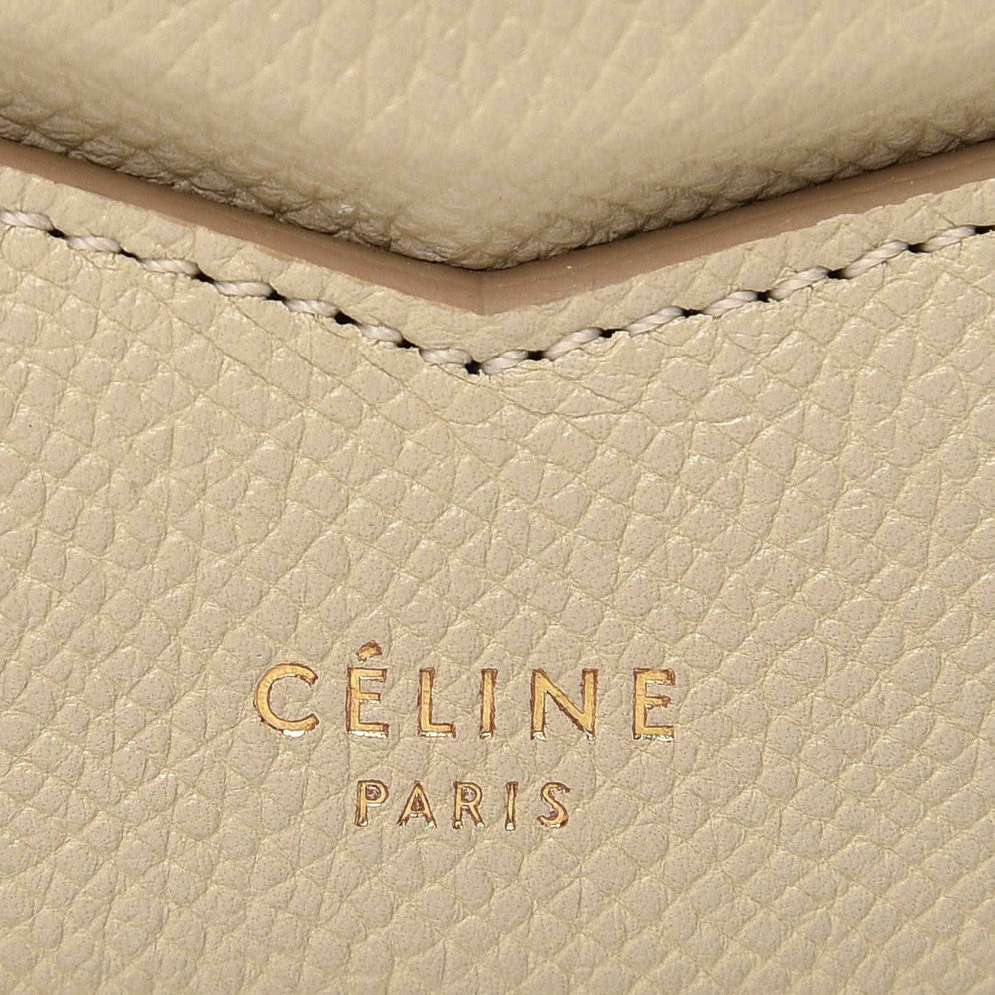 Grained Calfskin Compact Trotteur Linen