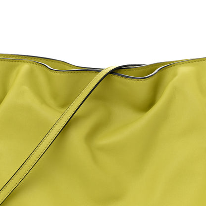 Loewe Calfskin Small Flamenco Knot Bag Lime Yellow 8 of 10
