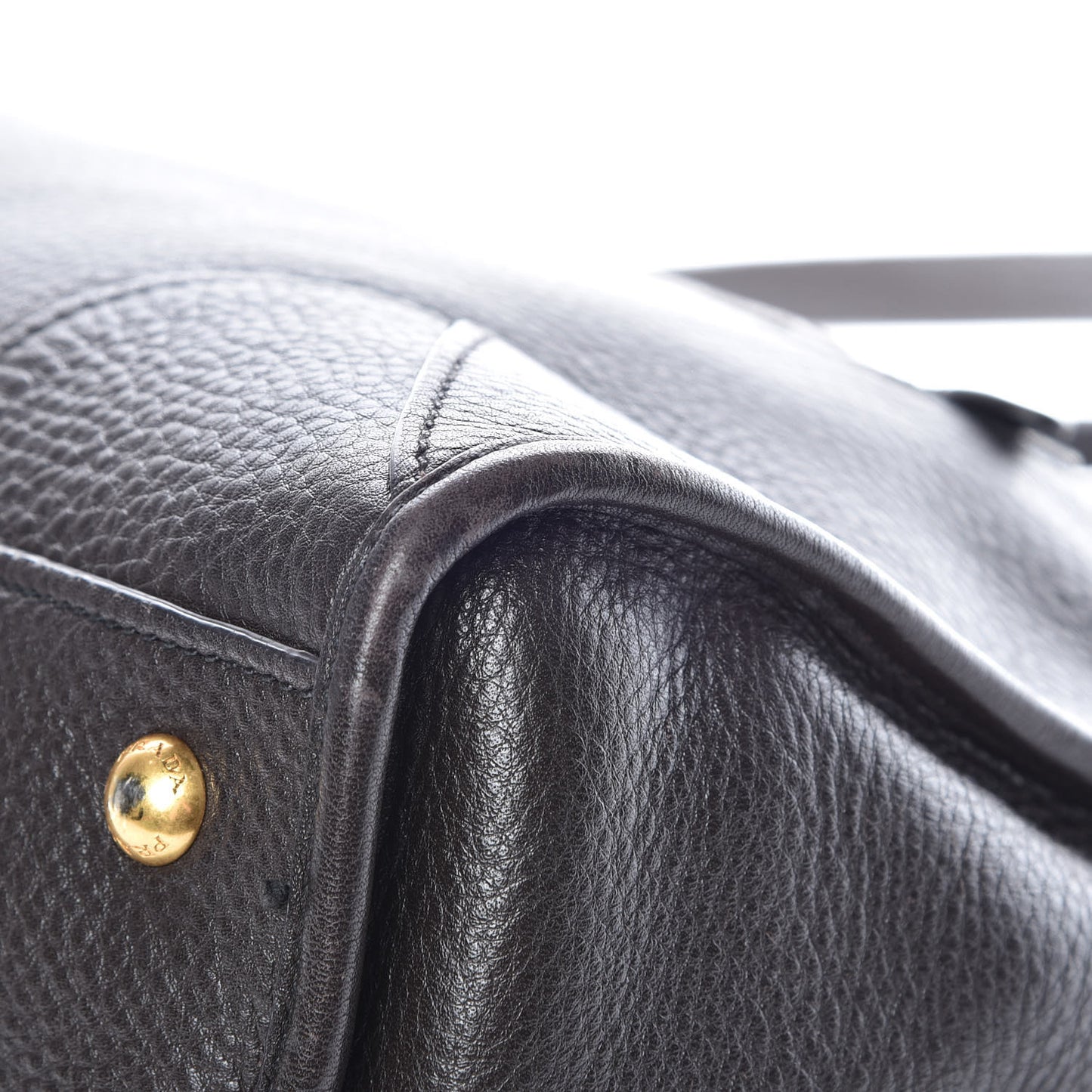 Vitello Daino Shopping Satchel Teak