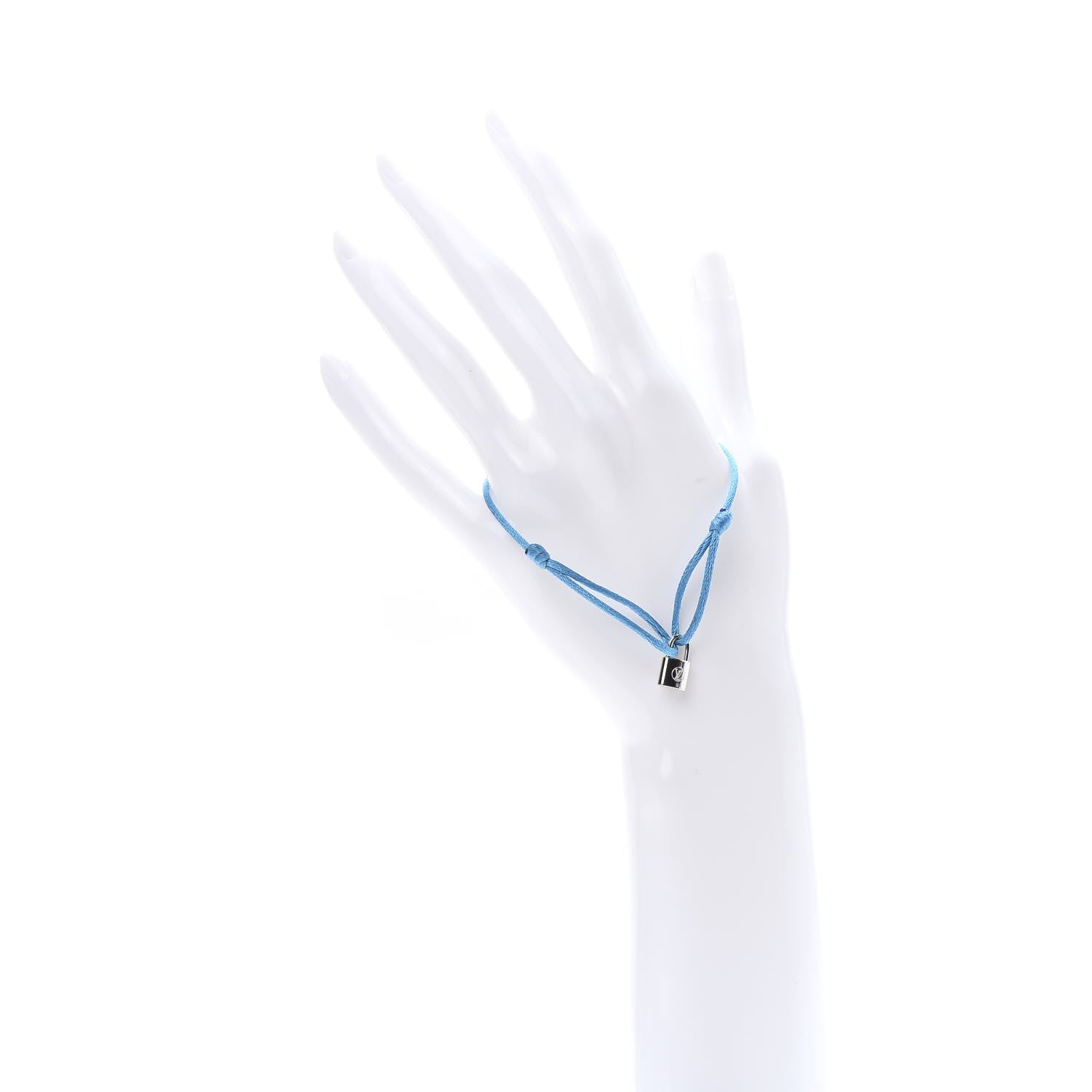 Louis Vuitton X UNICEF Sterling Silver Lockit Bracelet Blue 2 of 4