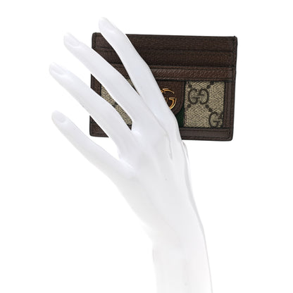 Gucci GG Supreme Monogram Ophidia Card Holder Brown 2 of 6