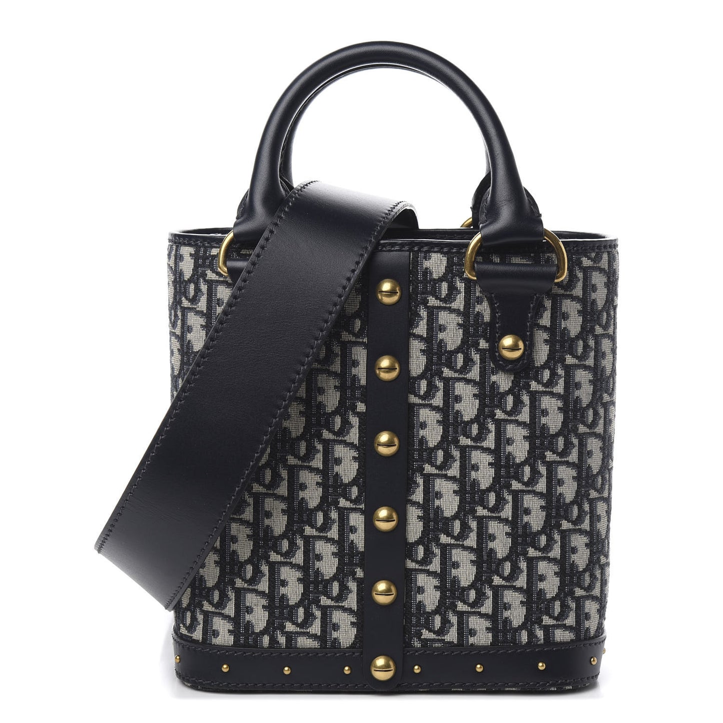 Oblique Studded DiorAvenue Bag Blue