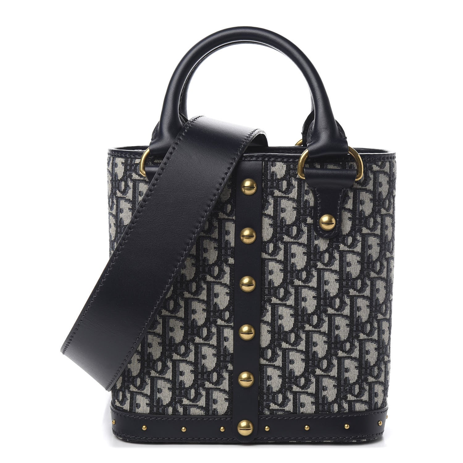 Christian Dior Oblique Studded DiorAvenue Bag Blue 1 of 8