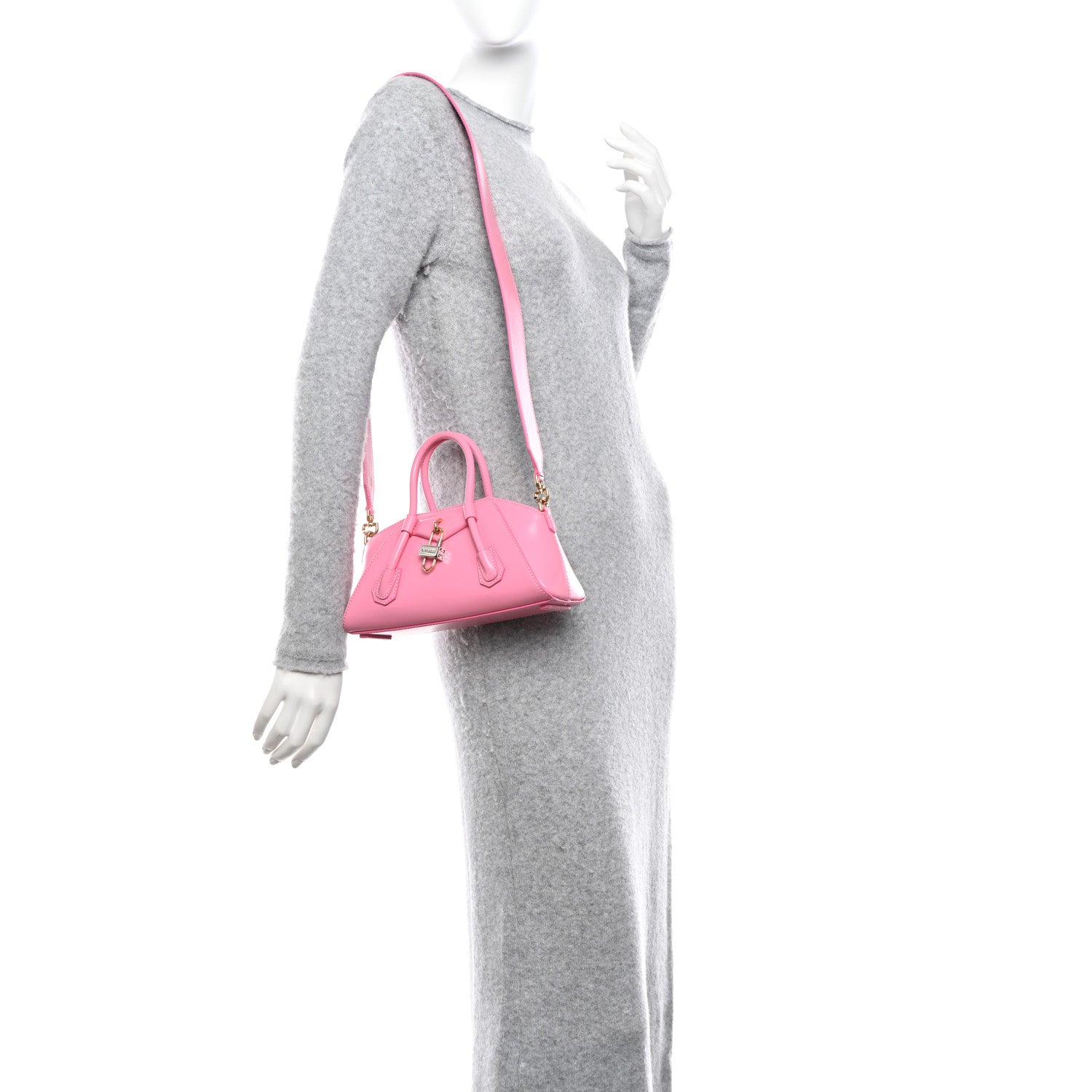 Givenchy Box Calfskin Mini Antigona Stretch Bright Pink 2 of 9