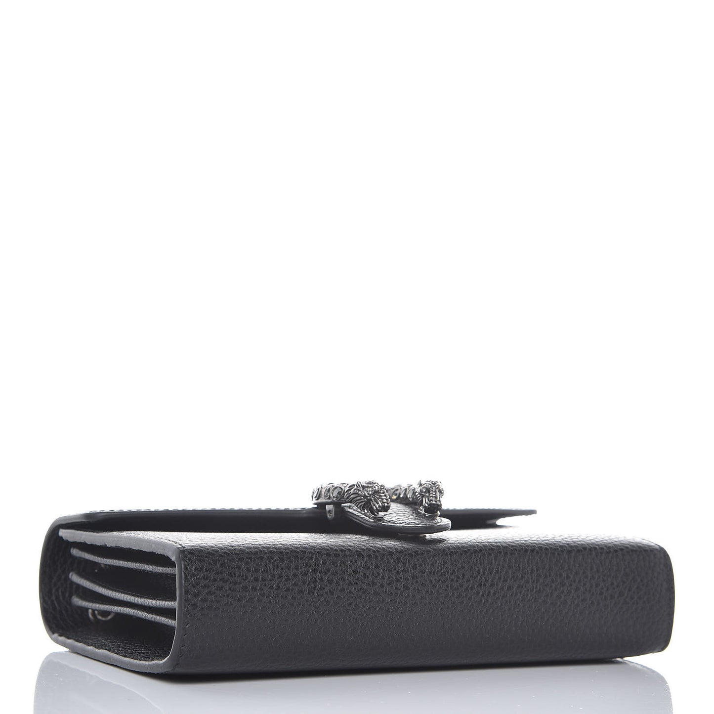 Calfskin Mini Dionysus Chain Wallet Black