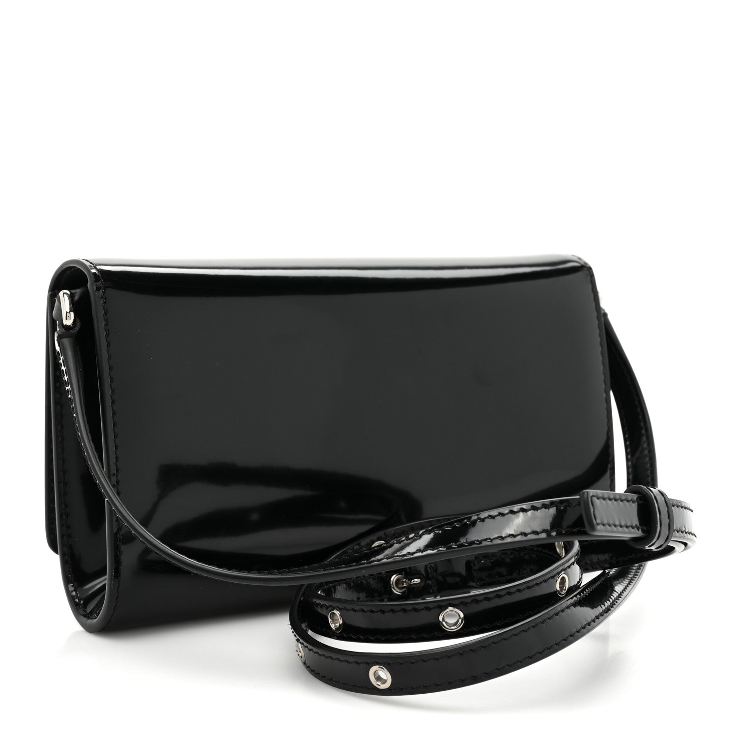 Dolce & Gabbana Patent Calfskin Clutch Black 3 of 8