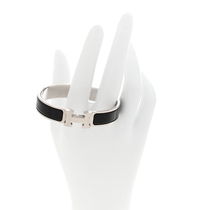 Hermes Enamel Narrow Clic Clac H Bracelet PM Black 2 of 5