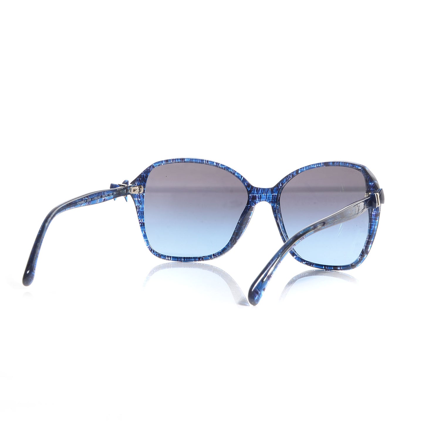 CC Tweed Effect Bow Sunglasses 5205 Blue