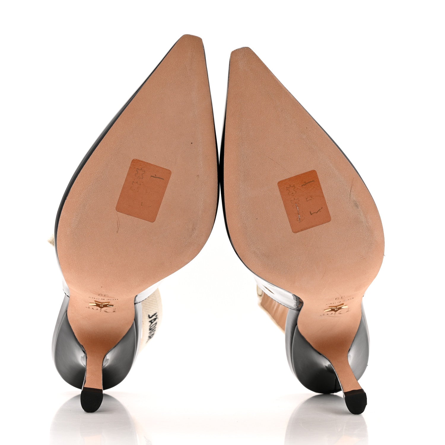 Christian Dior Patent Ribbon J'Adior Slingback 100mm Pumps 39