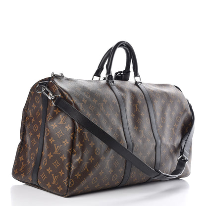 Louis Vuitton Monogram Macassar Keepall Bandouliere 55 2 of 7