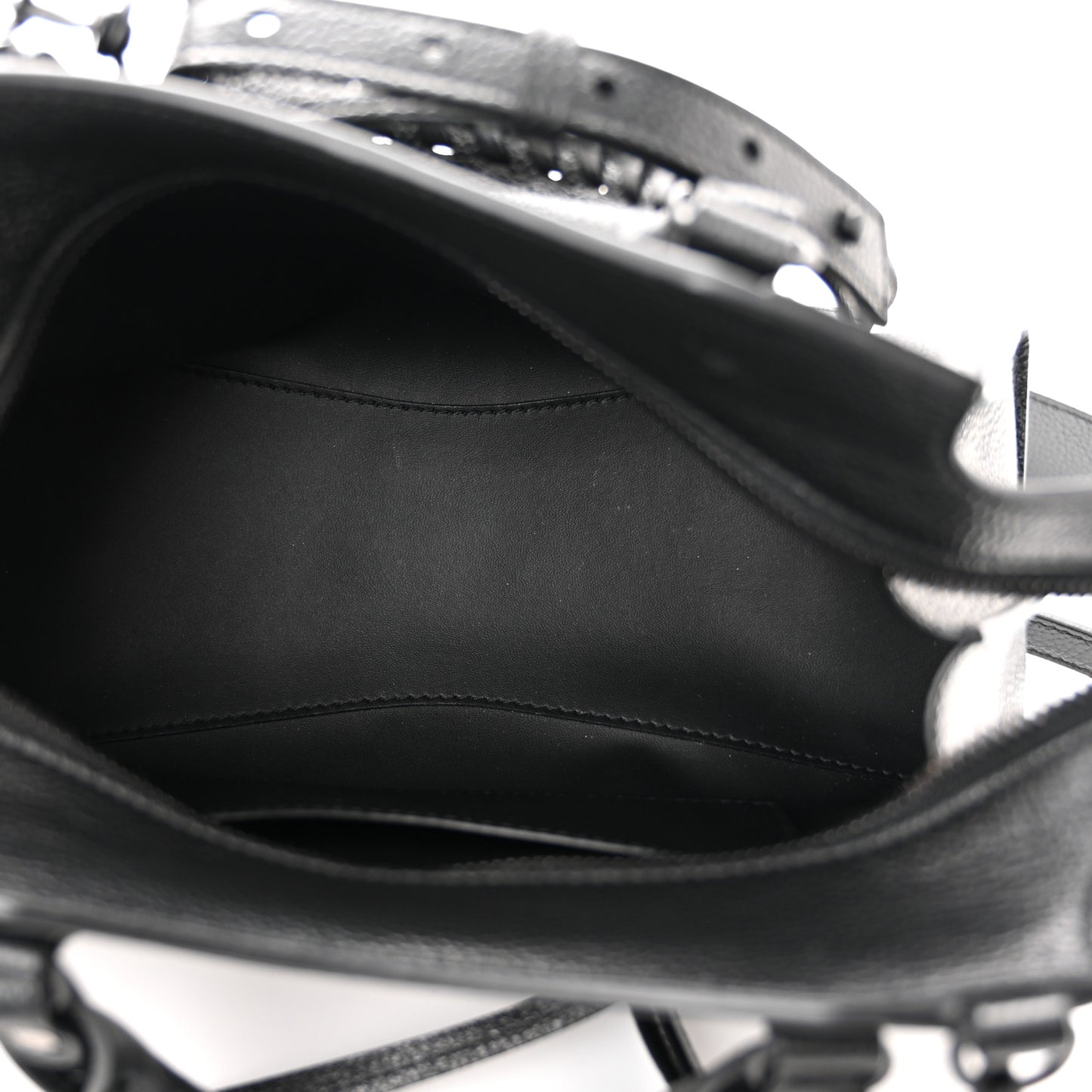 Grained Calfskin Neo Classic Black Hardware XS City Black