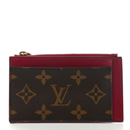 Louis Vuitton Monogram Zipped Card Holder Fuchsia 1 of 7