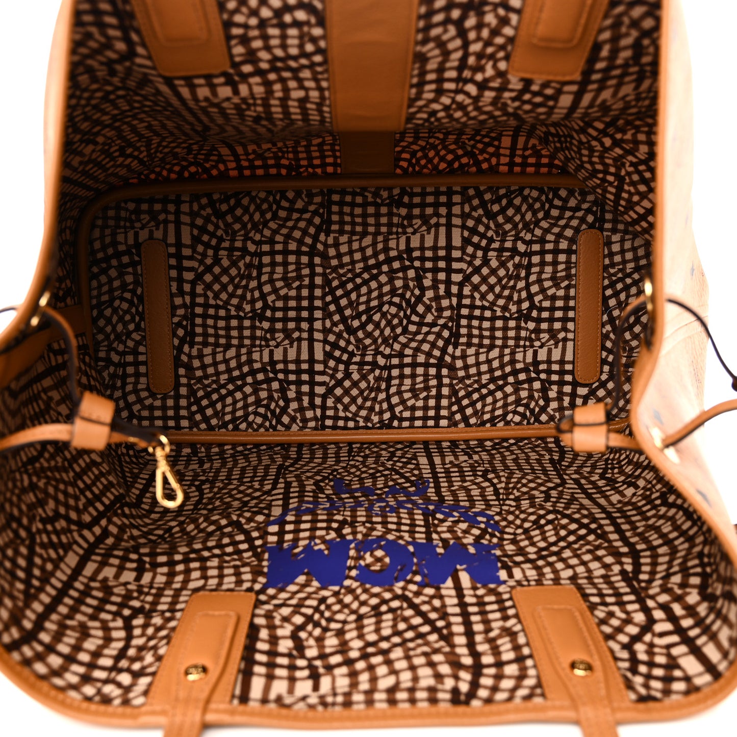 Visetos Large Liz Reversible Shopper Tote Cognac