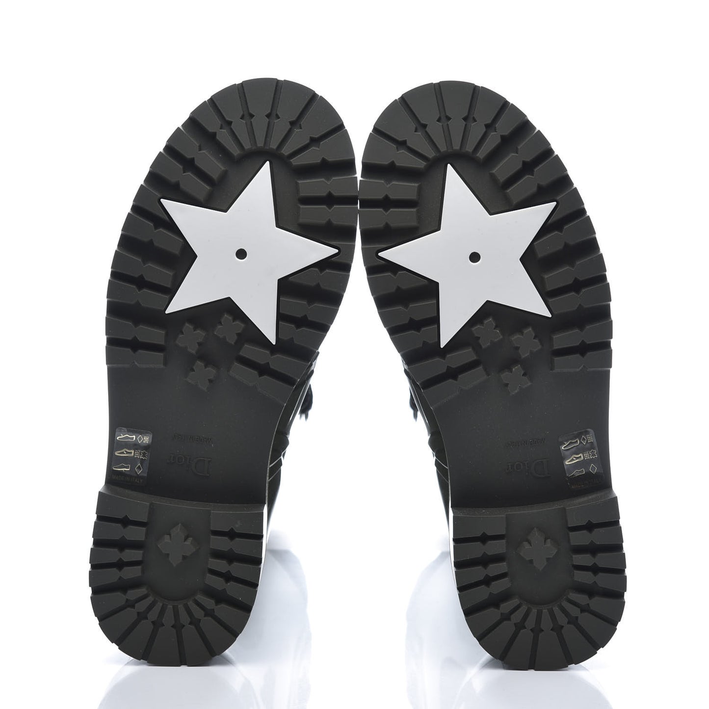 Shiny Rubber Diorcamp Low Boots 37 Military