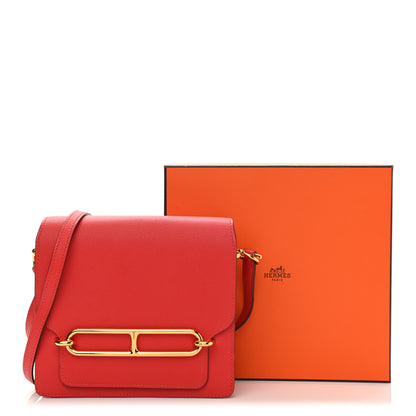 Hermes Evercolor Mini Sac Roulis Rouge Tomate 10 of 10