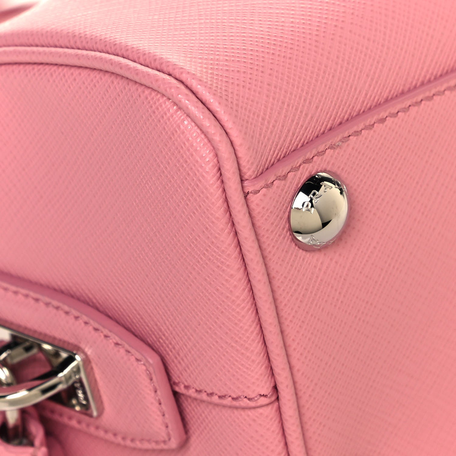 Prada Saffiano Lux Top Handle Crossbody Bag Petalo 8 of 11