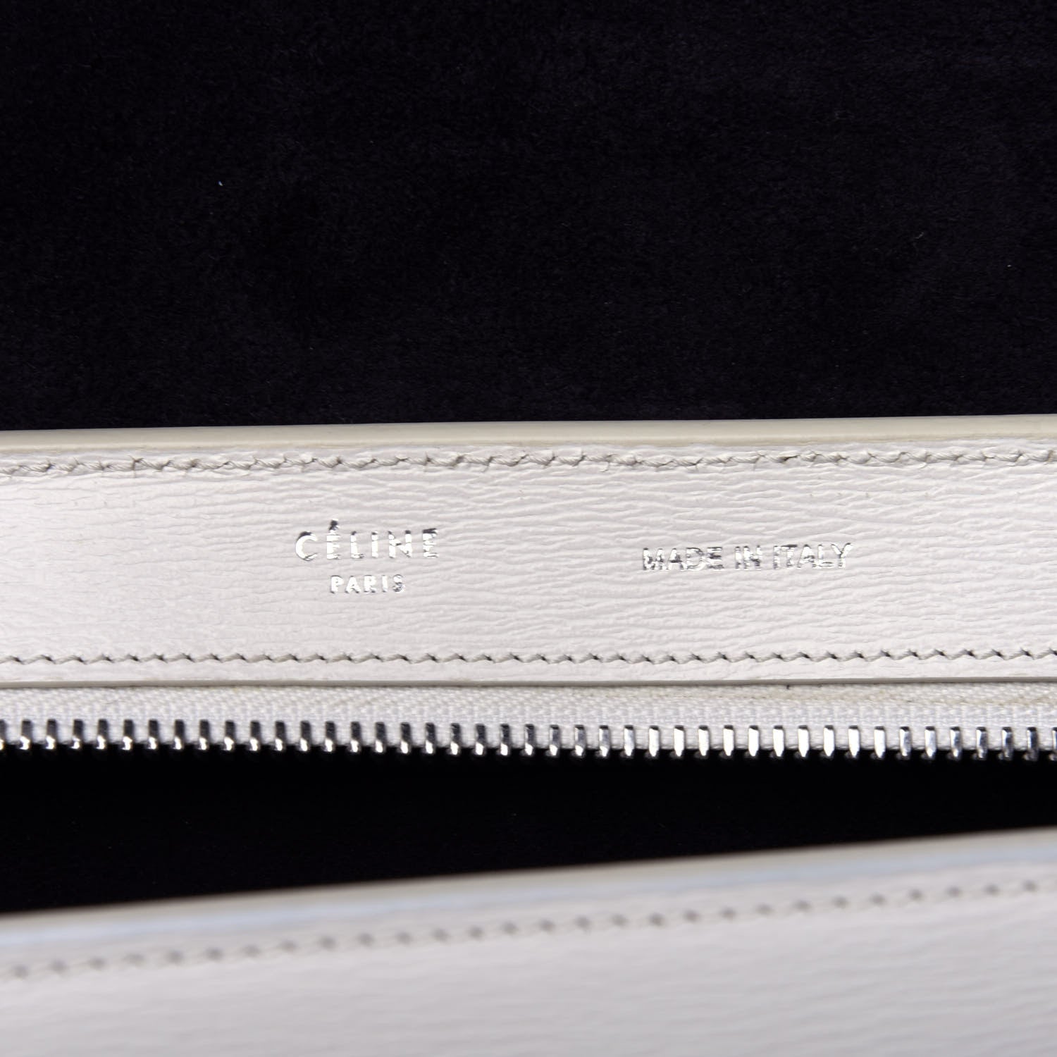 Celine Liege Calfskin Small Trapeze White 7 of 11