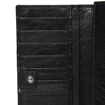Balenciaga Agneau Giant 12 Silver Hardware Money Wallet Black 8 of 14