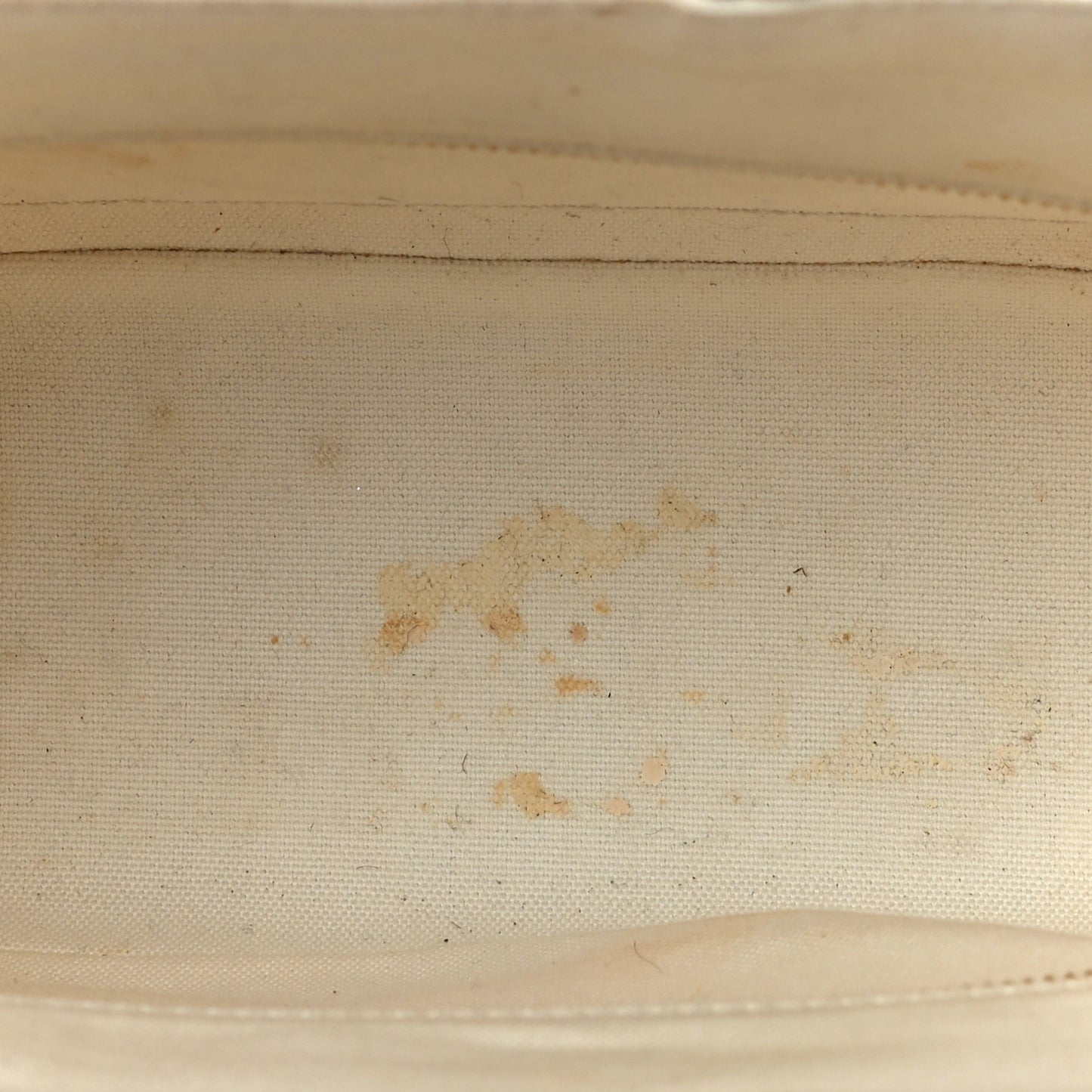Canvas Wicker Tote White