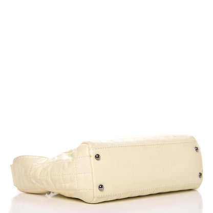 Chanel Lambskin Square Quilted Double Chain Bag White 4 of 12