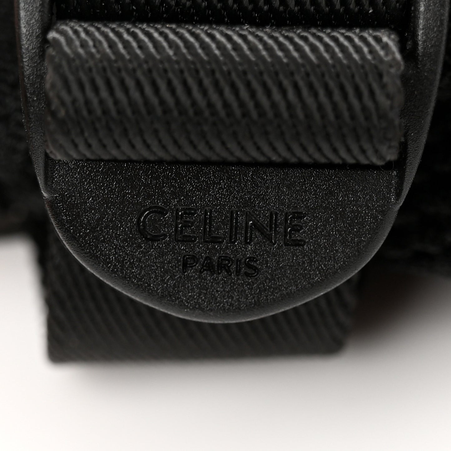 Cotton Gabardine Logo Print Trekking Belt Bag Black