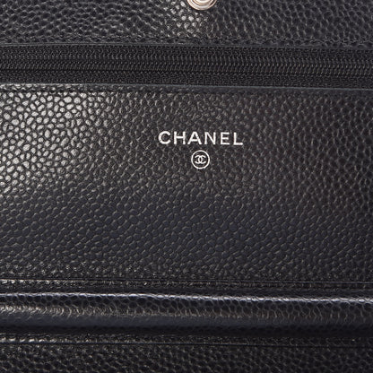 Chanel Caviar Quilted Wallet On Chain WOC Black 6 of 11