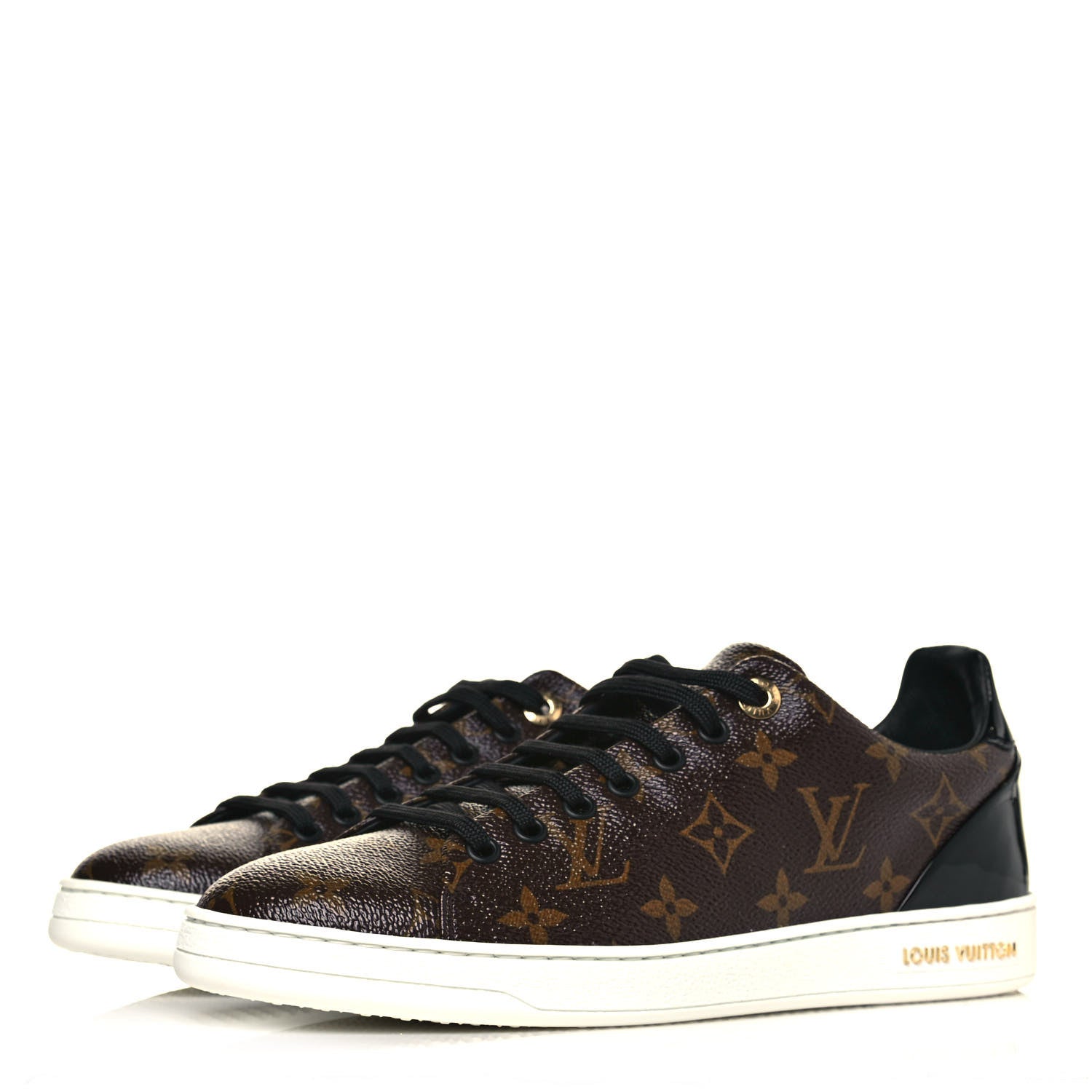 Louis Vuitton Patent Monogram Frontrow Sneakers 40 3 of 7