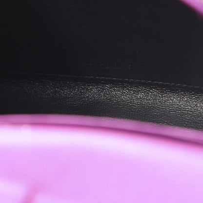 Saint Laurent Grain De Poudre Matelasse Chevron Monogram Chain Wallet New Fuxia 6 of 10