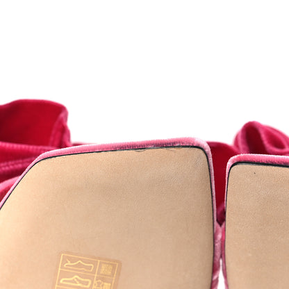 Jimmy Choo Velvet Bow Flaca 100 Sandals 37 Candy Pink Fuchsia 7 of 10