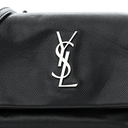 Saint Laurent Grain De Poudre Monogram Toy West Hollywood Fold-Over Bag Black 7 of 9