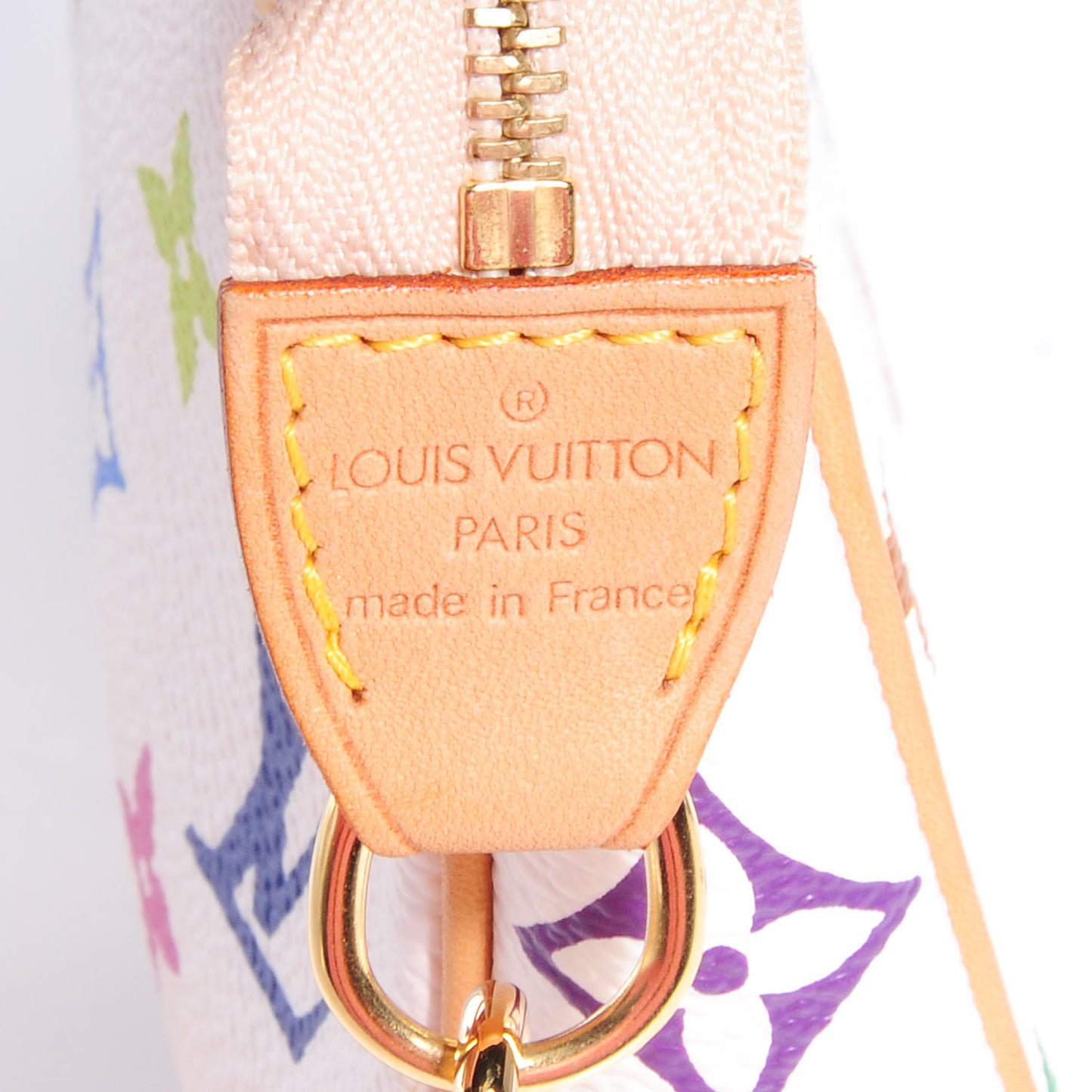 Monogram Multicolor Pochette Accessories White