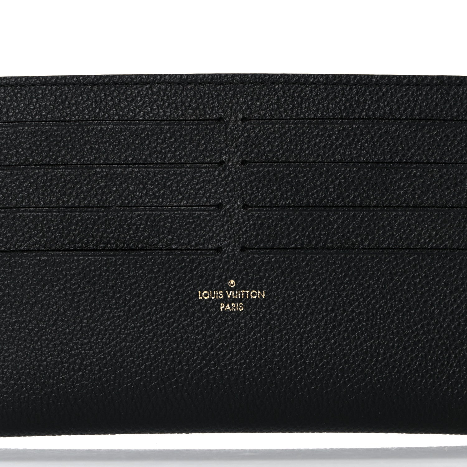 Louis Vuitton Calfskin Felicie Chain Wallet Card Holder Insert Black 6 of 8