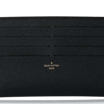 Louis Vuitton Calfskin Felicie Chain Wallet Card Holder Insert Black 6 of 8