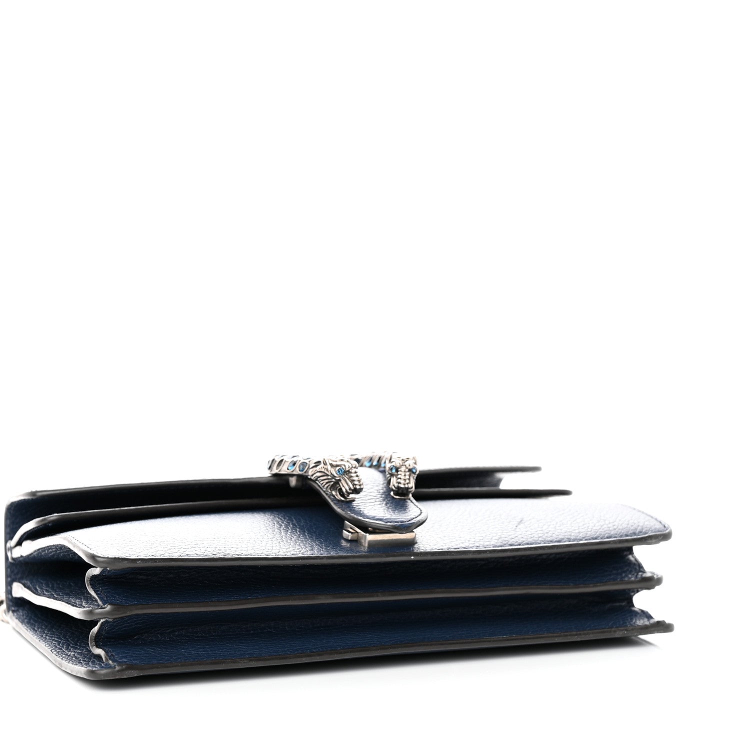 Gucci Dollar Calfskin Crystal Small Dionysus Shoulder Bag Blue Agata Montana Sapphire 4 of 17