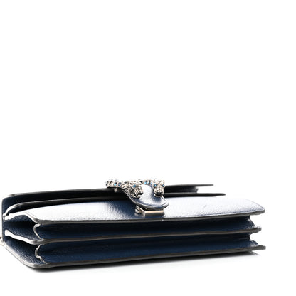 Gucci Dollar Calfskin Crystal Small Dionysus Shoulder Bag Blue Agata Montana Sapphire 4 of 17