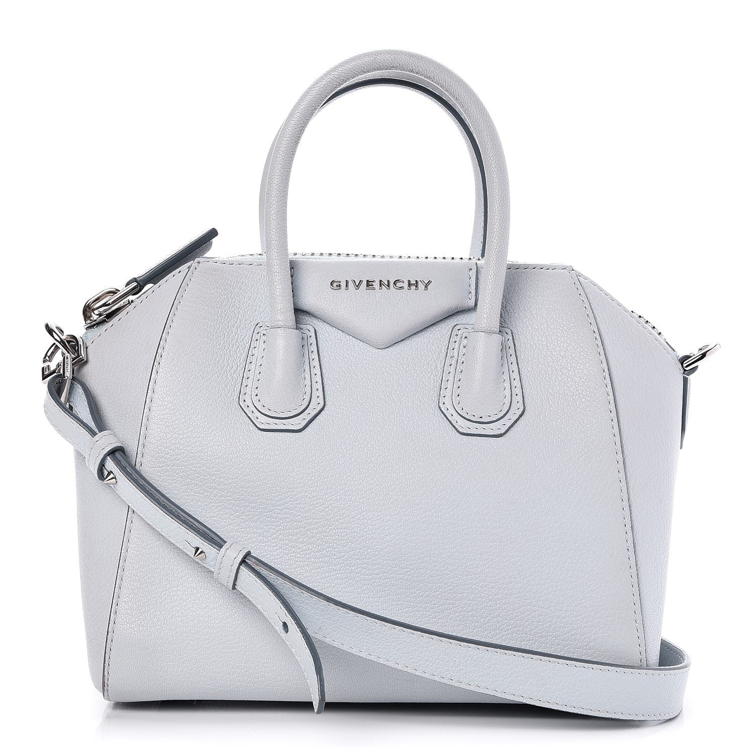 Givenchy Sugar Goatskin Mini Antigona Light Blue 1 of 10