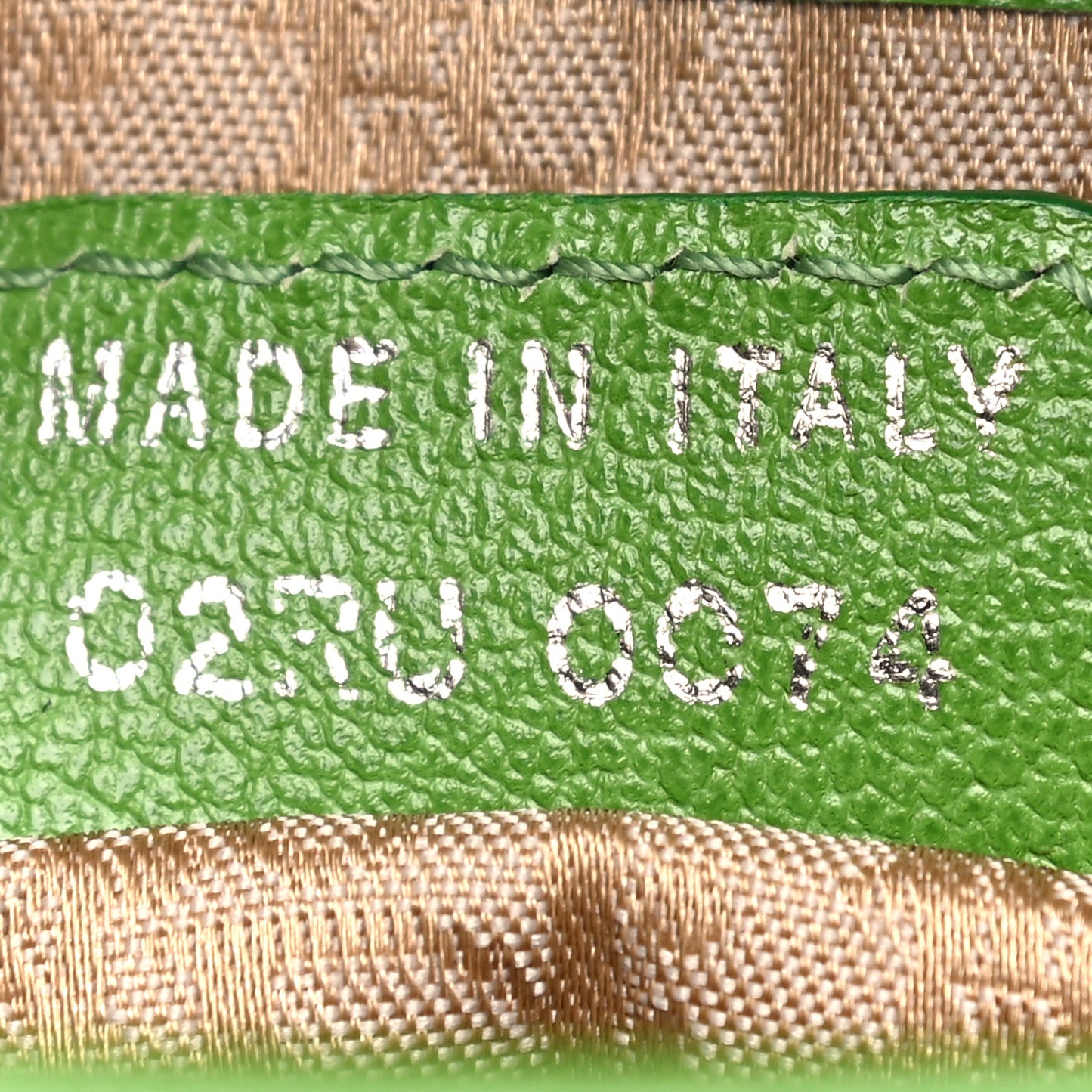 Calfskin Saddle Bag Green