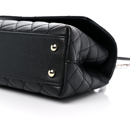 Chanel Caviar Quilted Mini Coco Handle Flap Black 9 of 10