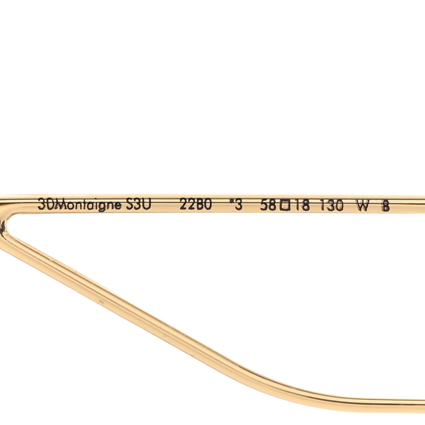 Rectangular 30 Montaigne S3U Sunglasses Tortoise