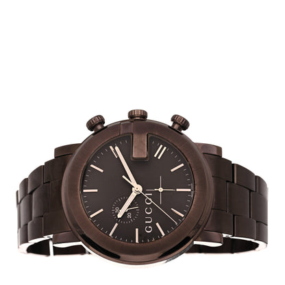 Gucci Stainless Steel 44mm 101M G-Chrono Quartz Watch Brown 2 of 4