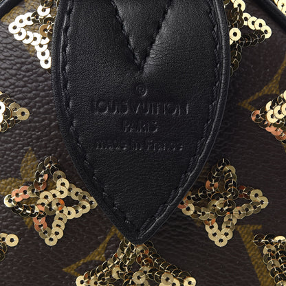 Louis Vuitton Monogram Sequins Eclipse Speedy 28 Gold 9 of 9