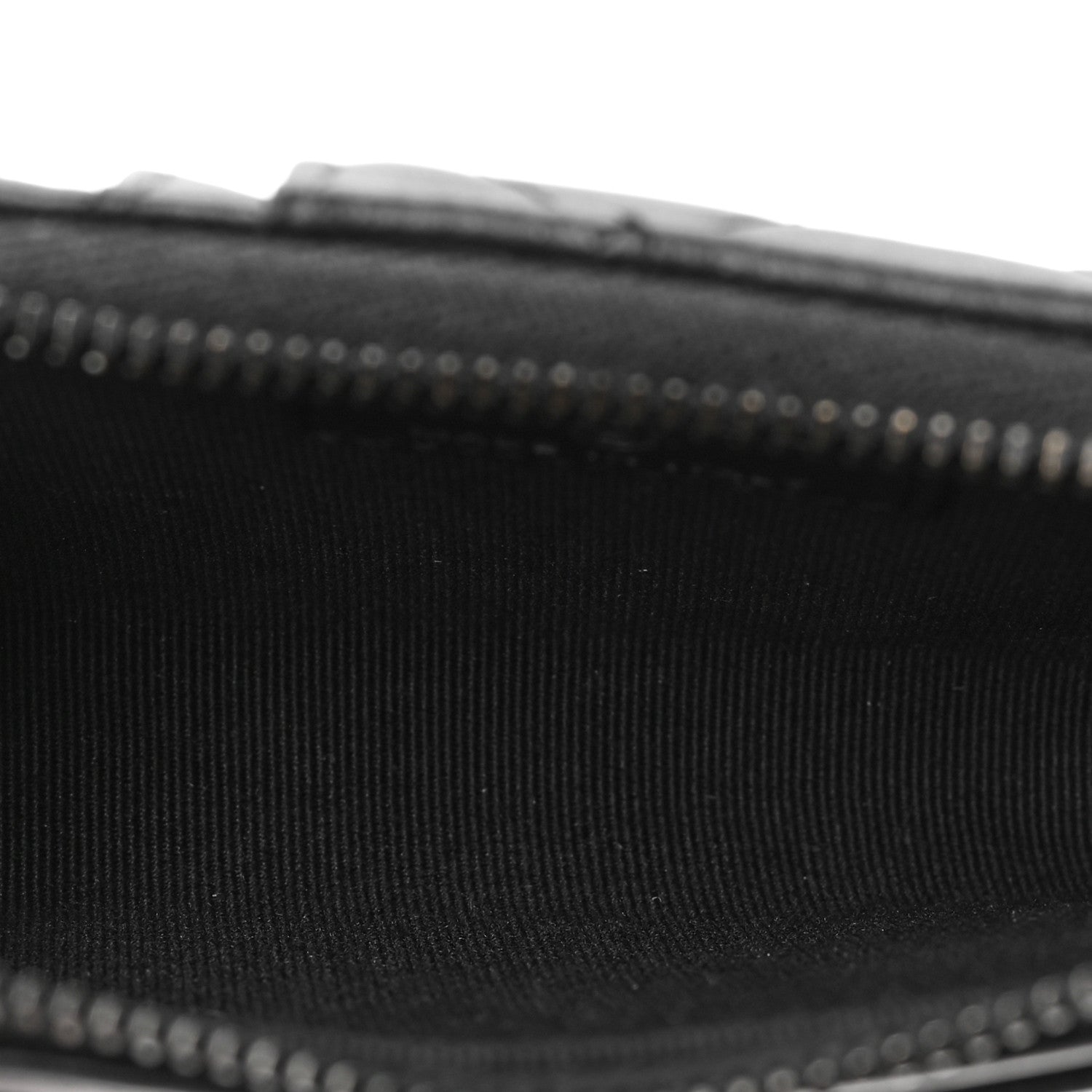 Chanel Pearly Lambskin Quilted Zip Card Holder So Black 5 of 7