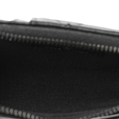 Chanel Pearly Lambskin Quilted Zip Card Holder So Black 5 of 7